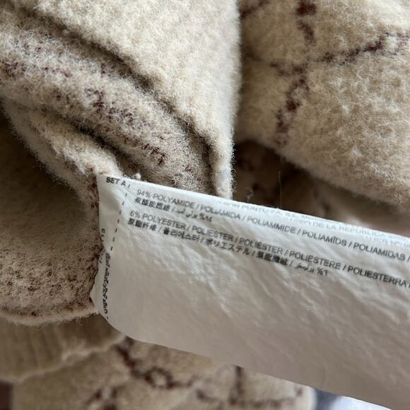 Mango Geometric Print Knit Cardigan, Size S - Picture 8 of 9